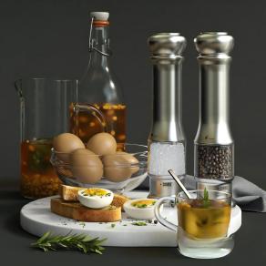 现代早餐食物组合